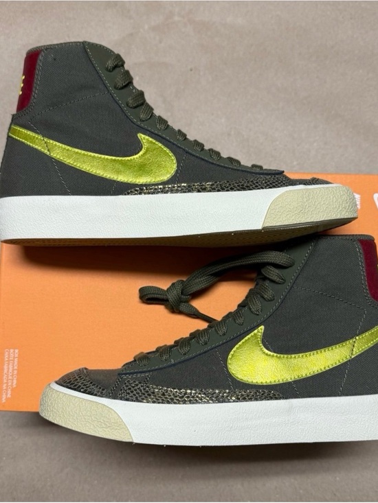 Nike Shoes - Nike Blazer Mid 77 Olive Snakeskin Women’s size 5 shoes NEW!